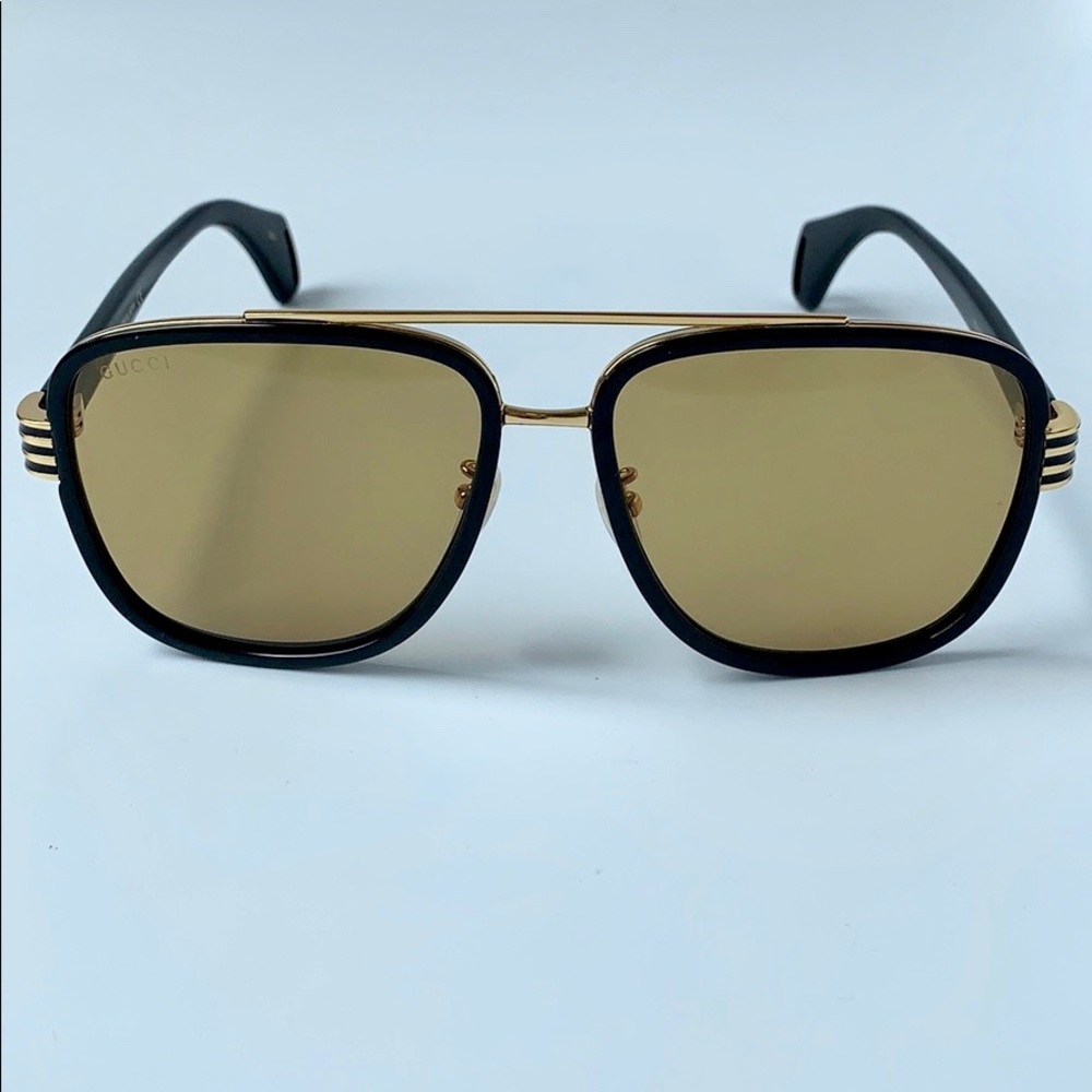 Gucci Sunglasses GG0448S 002 Black/ Brown - Picture 4 of 7